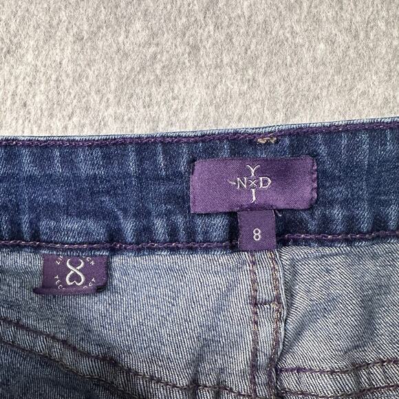 NYDJ Jeans Blue WMNS 8 Slim Fit Boyfriend Denim Lift Tuck Technology High Rise - Picture 5 of 13